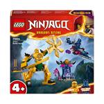 LEGO NINJAGO 71804 Mech da Battaglia di Arin, Giochi per Bambini 4+, Action Figure Giocattolo da Costruire con Starter Brick