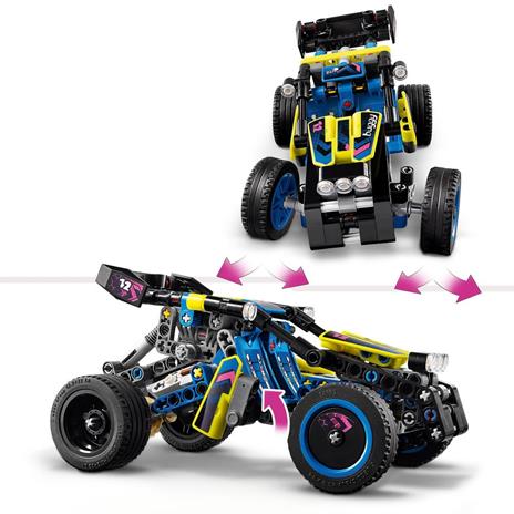LEGO Technic 42164 Buggy da Corsa, Macchina Giocattolo per Bambini da 8 Anni in su, Regalo Amanti Modellini di Auto da Gara - 4