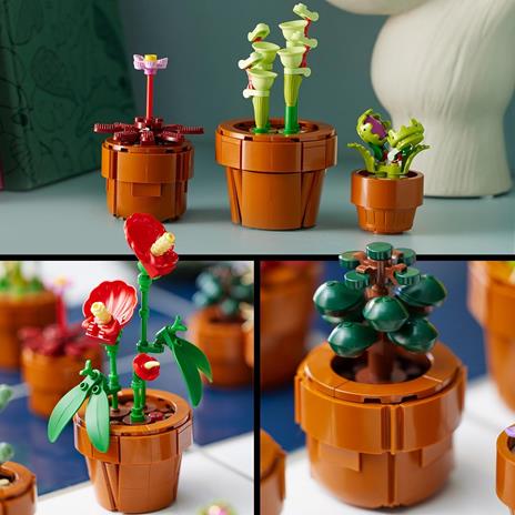 LEGO 10329 Icons Piantine, Set Collezione Botanica con Fiori Artificiali in Vaso Color Terracotta da Costruire - 4