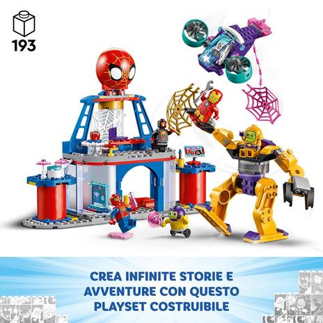 LEGO Spidey e i Suoi Fantastici Amici 10794 Quartier Generale di Team Spidey Giochi Bambini 4+ con Mech Veicolo e Supereroi - 3