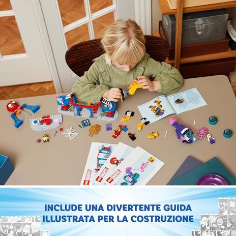 LEGO Spidey e i Suoi Fantastici Amici 10794 Quartier Generale di Team Spidey Giochi Bambini 4+ con Mech Veicolo e Supereroi - 6