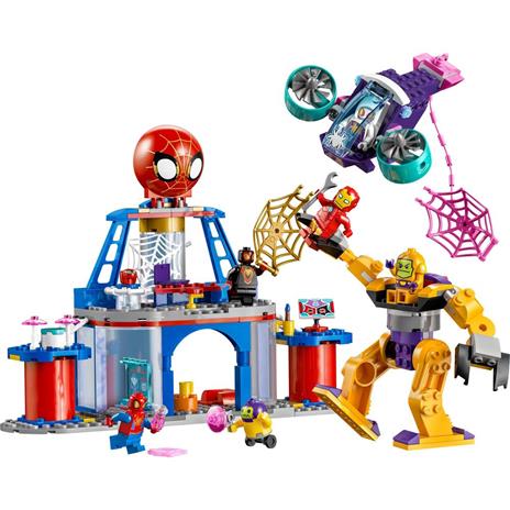LEGO Spidey e i Suoi Fantastici Amici 10794 Quartier Generale di Team Spidey Giochi Bambini 4+ con Mech Veicolo e Supereroi - 8