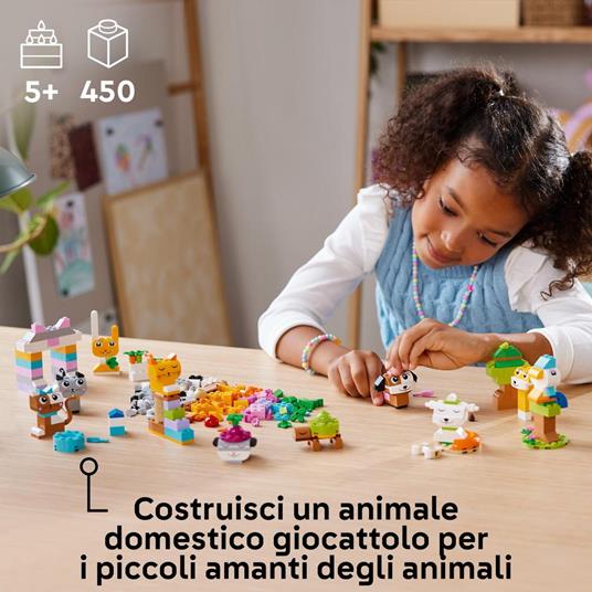 LEGO Classic 11034 Animali Domestici Creativi, Giocattolo per Bambini di 5+ Anni per Costruire Cane, Gatto e Altri Animali - 2