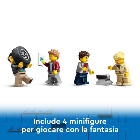 LEGO City 60408 Camion Trasportatore con Auto Sportive, Giochi per Bambini 7+, Autocarro con Rimorchio e 3 Modelli di Macchine - 6
