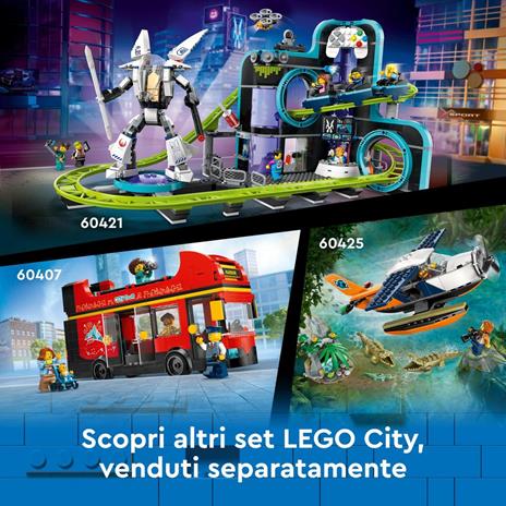 LEGO City 60408 Camion Trasportatore con Auto Sportive, Giochi per Bambini 7+, Autocarro con Rimorchio e 3 Modelli di Macchine - 7
