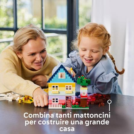 LEGO Classic 11035 Case Creative, Set Costruzioni in Mattoncini, Giochi per Bambini 4+ Anni, Casa Giocattolo con Accessori - 5