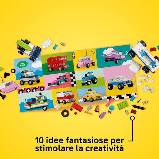 LEGO Classic 11036 Veicoli Creativi, Modellini di Auto in Mattoncini, Macchine Giocattolo per Bambini e Bambine 5+ Anni - 5