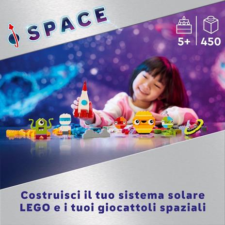 LEGO Classic 11037 Pianeti dello Spazio Creativi Modellino da Costruire di Sistema Solare per Bambini 5+ con Razzo Giocattolo - 2