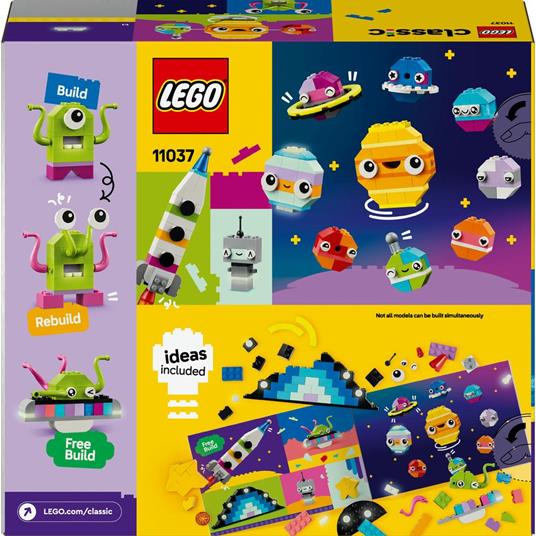 LEGO Classic 11037 Pianeti dello Spazio Creativi Modellino da Costruire di Sistema Solare per Bambini 5+ con Razzo Giocattolo - 9