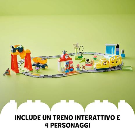 LEGO DUPLO 10428 Grande Treno Comunitario Interattivo, Giochi per Bambini 3+ con Mattoncini Multifunzione, Regali Educativi - 4