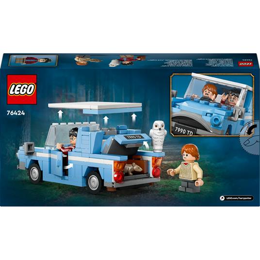LEGO Harry Potter 76424 Ford Anglia Volante, Modellino di Macchina Giocattolo da Costruire, Giochi Bambini 7+ con Minifigure - 9