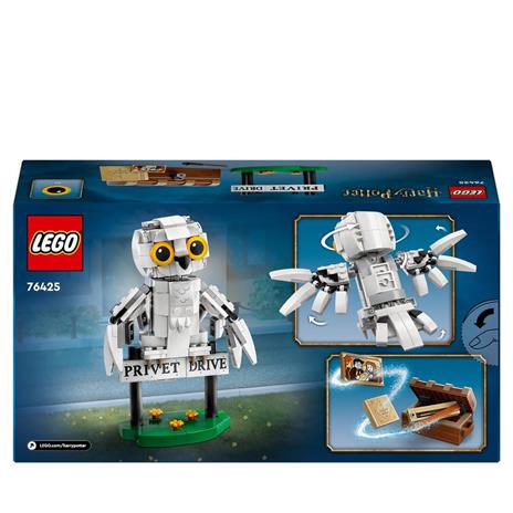 LEGO Harry Potter 76425 Edvige al Numero 4 di Privet Drive Gioco per Bambini 7+ Modellino da Costruire di Civetta delle Nevi - 8