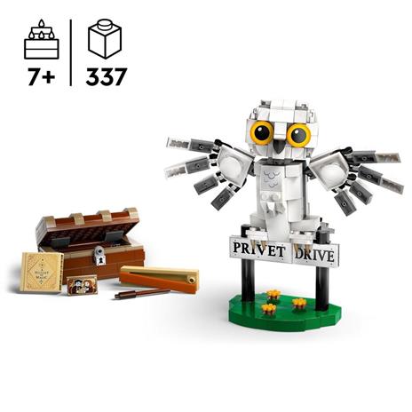 LEGO Harry Potter 76425 Edvige al Numero 4 di Privet Drive Gioco per Bambini 7+ Modellino da Costruire di Civetta delle Nevi - 3