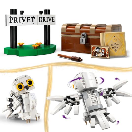 LEGO Harry Potter 76425 Edvige al Numero 4 di Privet Drive Gioco per Bambini 7+ Modellino da Costruire di Civetta delle Nevi - 4
