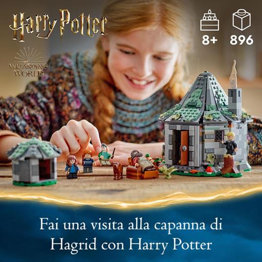 LEGO Harry Potter 76428 La Capanna di Hagrid: una Visita Inattesa Giochi per Bambini 8+ Anni Casa Giocattolo con 7 Personaggi - 2