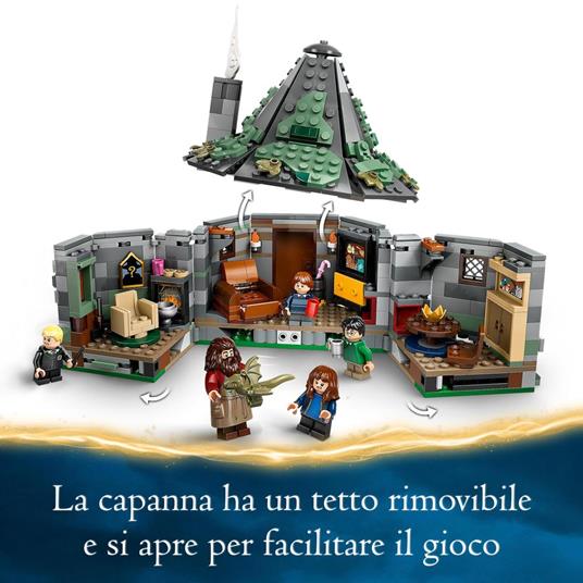 LEGO Harry Potter 76428 La Capanna di Hagrid: una Visita Inattesa Giochi per Bambini 8+ Anni Casa Giocattolo con 7 Personaggi - 3