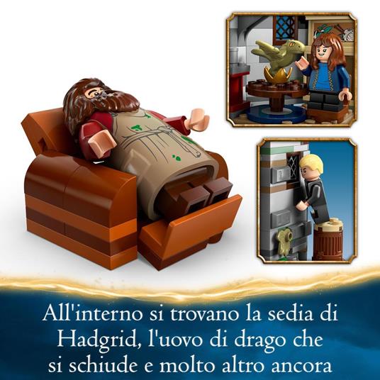 LEGO Harry Potter 76428 La Capanna di Hagrid: una Visita Inattesa Giochi per Bambini 8+ Anni Casa Giocattolo con 7 Personaggi - 4