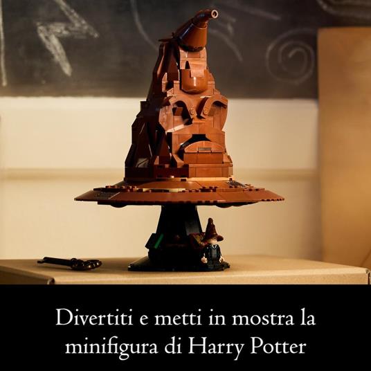 LEGO Harry Potter 76429 Cappello Parlante di Hogwarts con Stemma delle Case e 31 Suoni Idea Regalo per Adulti per Lui e Lei - 6