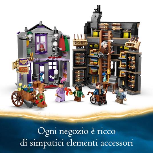 LEGO Harry Potter 76439 Olivander e Madama McClan: Abiti per Tutte le Occasioni, Giochi per Bambini 8+ con 2 Negozi Giocattolo - 3