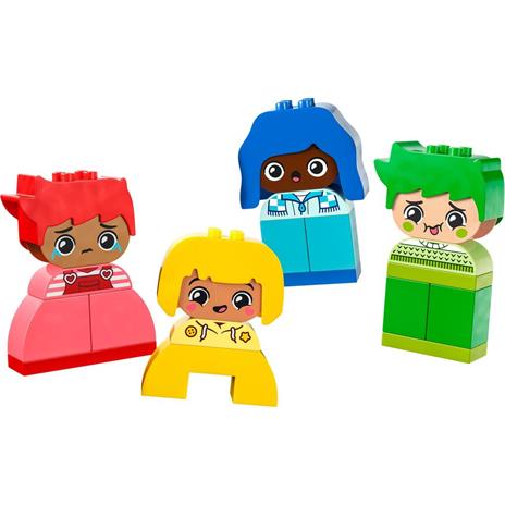 LEGO DUPLO 10415 Forti Sentimenti ed Emozioni, Giochi per Bambini da 1.5 Anni Impilabili con 23 Mattoncini e 4 Personaggi - 6