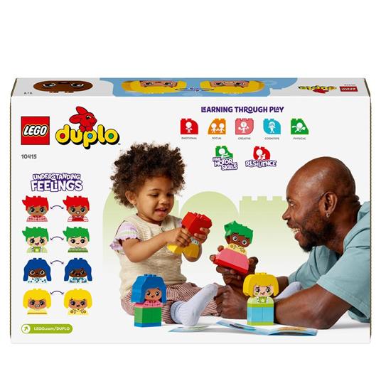 LEGO DUPLO 10415 Forti Sentimenti ed Emozioni, Giochi per Bambini da 1.5 Anni Impilabili con 23 Mattoncini e 4 Personaggi - 7