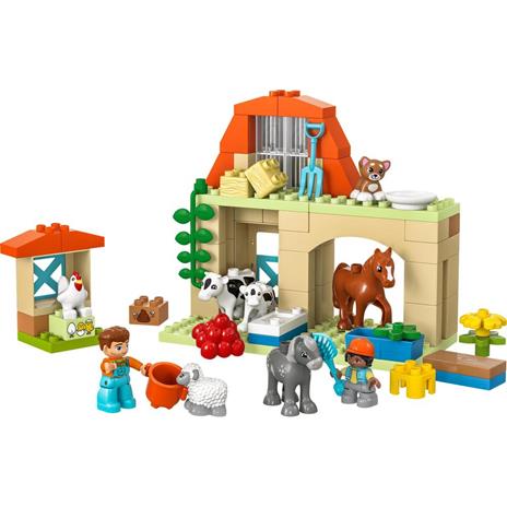 LEGO DUPLO 10416 Cura degli Animali di Fattoria Giocattolo, Gioco di Ruolo Educativo per Bambini 2+ con Figure Giocattolo - 6