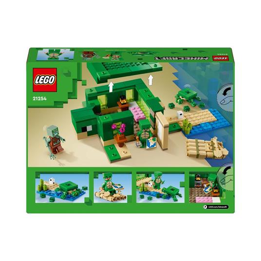 LEGO Minecraft 21254 Beach House della Tartaruga Casa Giocattolo da Costruire per Bambini di 8+ Anni con Personaggi e Animali - 8