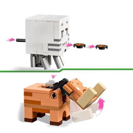 LEGO Minecraft 21255 Agguato nel Portale del Nether, Gioco per Bambini di 8+ Anni, Set con Scene di Battaglia e Personaggi - 5