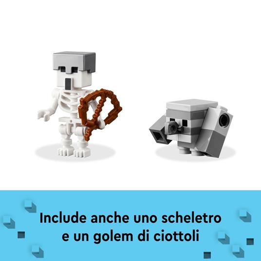 LEGO Minecraft 21257 Legends Resa dei Conti con il Divoratore, Gioco d'Azione per Bambini di 8+ Anni con Personaggi Popolari - 6