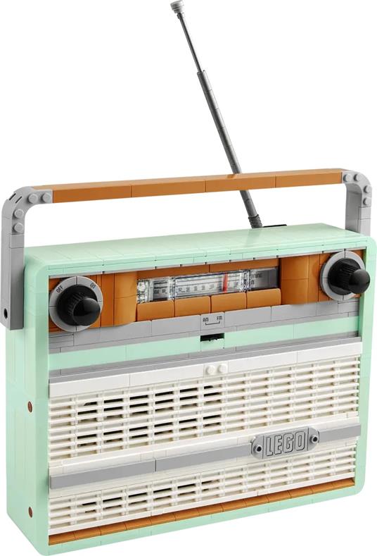 LEGO Icons 10334 la Radio Vintage, Kit Modellismo per Adulti, Replica Anni 70, Idea Regalo per Uomo o Donna da Collezione - 2