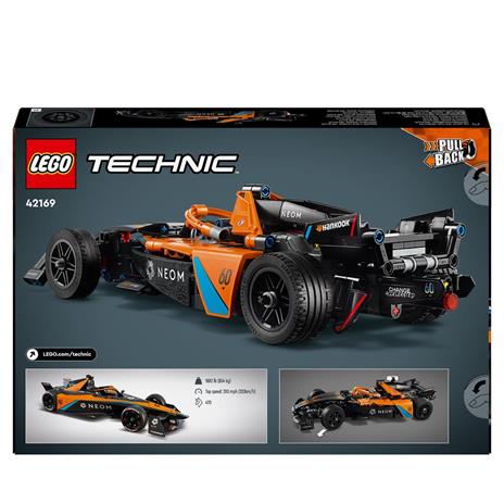 LEGO Technic 42169 NEOM McLaren Formula E Race Car, Macchina Giocattolo per Bambini 9+, Modellino di Auto F1 da Costruire - 9