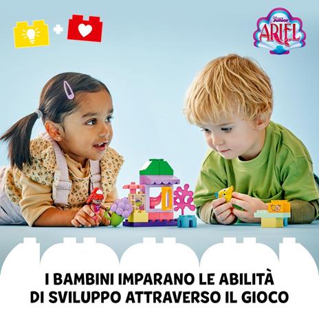 LEGO DUPLO Disney 10420 Il Chiosco del Caffè di Ariel e Flounder, Giocattolo della Sirenetta, Giochi Educativi Bambini 2+ - 2