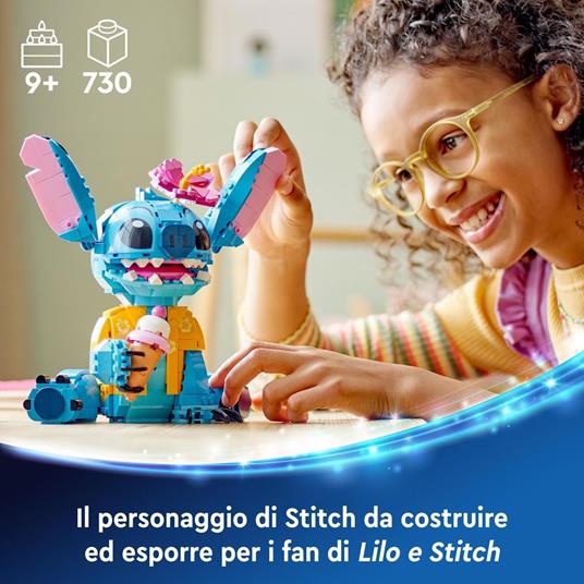 LEGO Disney 43249 Stitch, Gioco per Bambini 9+, Personaggio da Costruire con Parti Mobili, Idea Regalo Divertente dal Film - 2
