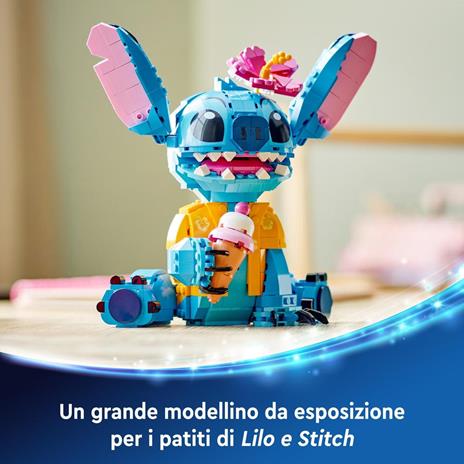 LEGO Disney 43249 Stitch, Gioco per Bambini 9+, Personaggio da Costruire con Parti Mobili, Idea Regalo Divertente dal Film - 6