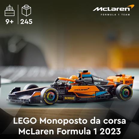 LEGO Speed Champions 76919 Monoposto da Corsa McLaren Formula 1 2023 Macchina Giocattolo F1 per Bambini 9+ Auto da Costruire - 2