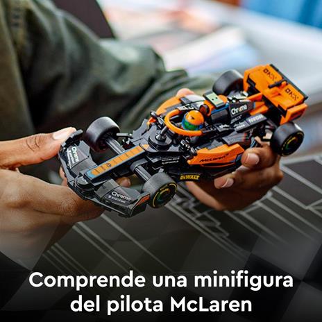 LEGO Speed Champions 76919 Monoposto da Corsa McLaren Formula 1 2023 Macchina Giocattolo F1 per Bambini 9+ Auto da Costruire - 6