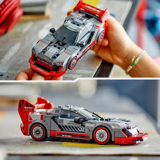 LEGO Speed Champions 76921 Auto da Corsa Audi S1 E-Tron Quattro Modellino da Costruire di Macchina Giocattolo per Bambini 9+ - 6