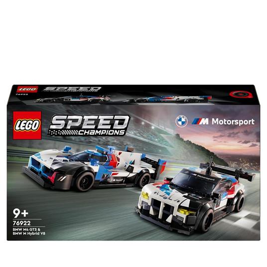 LEGO Speed Champions 76922 Auto da Corsa BMW M4 GT3 e BMW M Hybrid V8 2 Modellini di Macchine Giocattolo per Bambini 9+ Anni