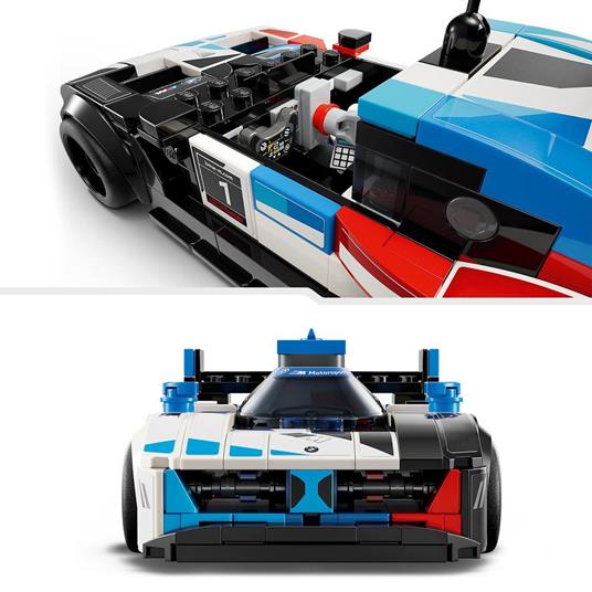 LEGO Speed Champions 76922 Auto da Corsa BMW M4 GT3 e BMW M Hybrid V8 2 Modellini di Macchine Giocattolo per Bambini 9+ Anni - 5