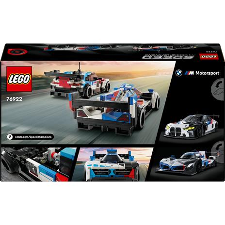 LEGO Speed Champions 76922 Auto da Corsa BMW M4 GT3 e BMW M Hybrid V8 2 Modellini di Macchine Giocattolo per Bambini 9+ Anni - 9