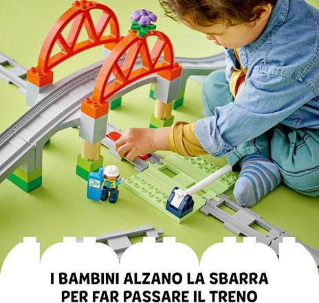 LEGO DUPLO 10426 Pack di Espansione Ponte e Binari Ferroviari, Giochi Didattici per Bambini 2+, Elementi per Treno Giocattolo - 5