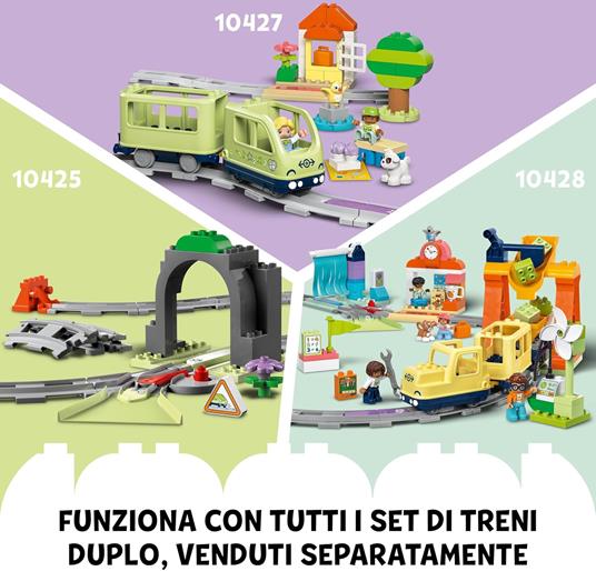 LEGO DUPLO 10426 Pack di Espansione Ponte e Binari Ferroviari, Giochi Didattici per Bambini 2+, Elementi per Treno Giocattolo - 6