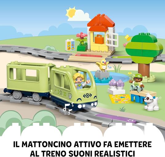 LEGO DUPLO 10427 Treno dAvventura Interattivo, Giochi Educativi per Bambini 2+ Mattoncini Multifunzione, Regalo Didattico - 5