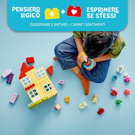 LEGO DUPLO 10433 La Casa del Compleanno di Peppa Pig, Giochi Creativi per Bambini 2+ Anni con 3 Personaggi, Playset Educativo - 3