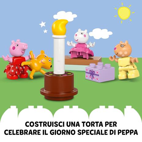 LEGO DUPLO 10433 La Casa del Compleanno di Peppa Pig, Giochi Creativi per Bambini 2+ Anni con 3 Personaggi, Playset Educativo - 5