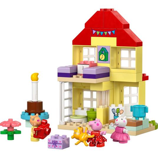 LEGO DUPLO 10433 La Casa del Compleanno di Peppa Pig, Giochi Creativi per Bambini 2+ Anni con 3 Personaggi, Playset Educativo - 7