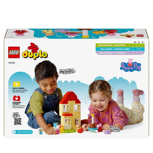 LEGO DUPLO 10433 La Casa del Compleanno di Peppa Pig, Giochi Creativi per Bambini 2+ Anni con 3 Personaggi, Playset Educativo - 8