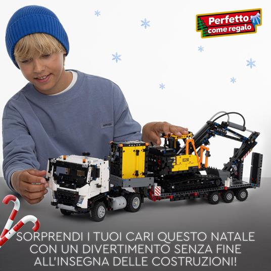 LEGO Technic 42175 Autocarro Volvo FMX ed Escavatore Elettrico EC230, Veicoli Giocattolo da Costruire, Regalo per Bambini 10+ - 8