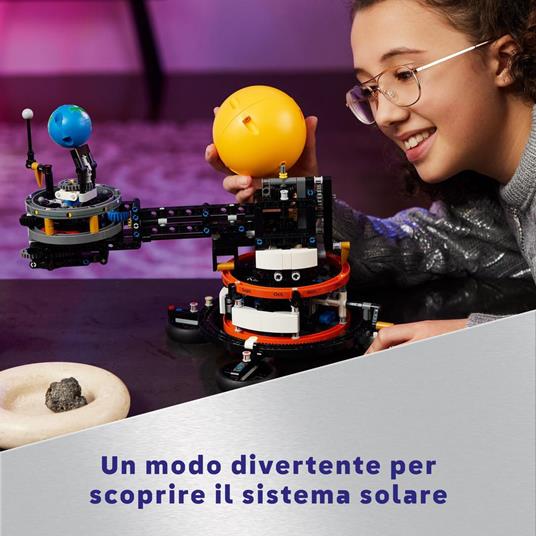 LEGO Technic 42179 Pianeta Terra e Luna in Orbita Giochi Spaziali per Bambini 10+ Sistema Solare da Costruire con Rotazione - 3