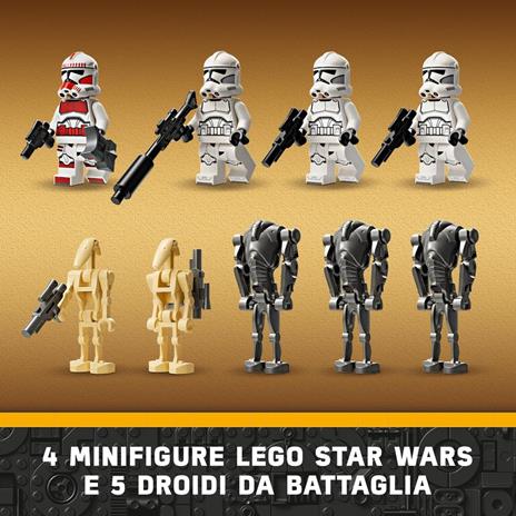 LEGO Star Wars 75372 Battle Pack Clone Trooper e Battle Droid con Veicolo Giocattolo Speeder Bike Idea Regalo Bambini 7+ Anni - 3